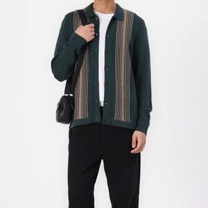 Abercrombie Long Sleeve Sweater Polo